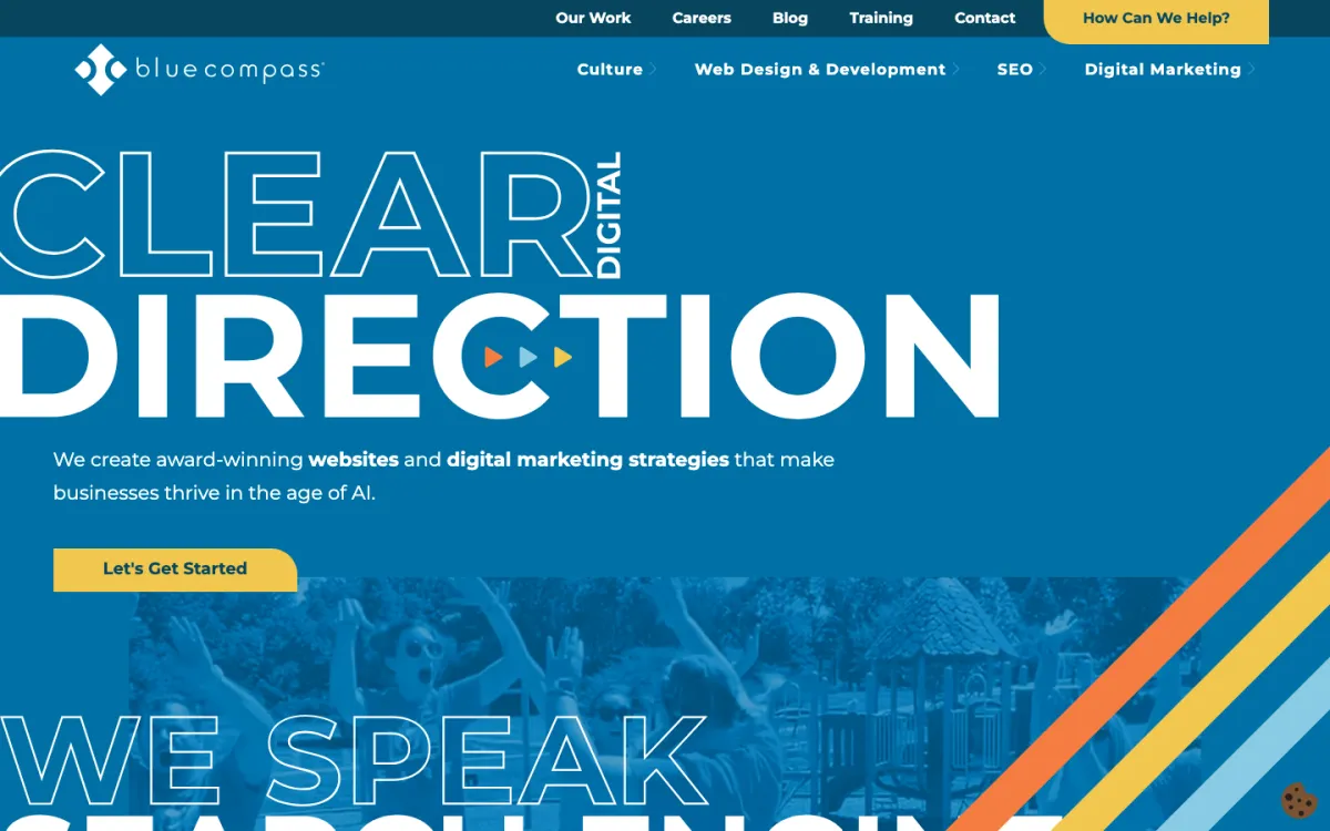 Blue Compass homepage, captured September 28, 2026